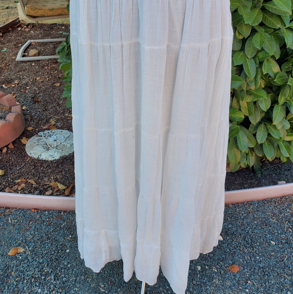NWT WHITE TIERRED DRESS SIZE 2X - Picture 3 of 10